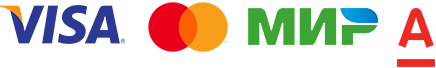 Способы оплаты: Visa, MasteCard, МИР, Uniteller